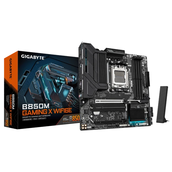 GIGABYTE B850M GAMING X WIFI6E DDR5 HDMI DP PCIE 5.0 AM5 mATX ürün görseli 1