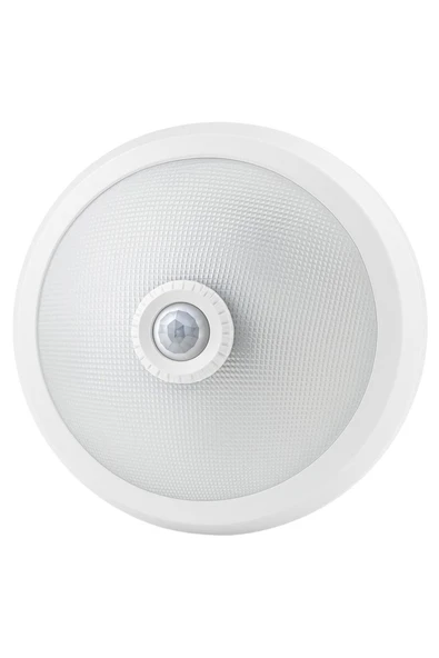 Ledx AL-S205 E27 Çift Duylu Hareket Sensörlü Beyaz Saç Gövde Cam Tavan Armatür 300x300x90mm ürün görseli 1