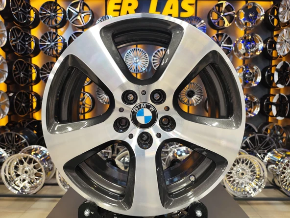 4 Adet BMW ORIJINAL 7.5*17 5*120 ET20 72.6 GUN MACK JANT REVİZE EDİLMİŞ (Takım) ürün görseli 1