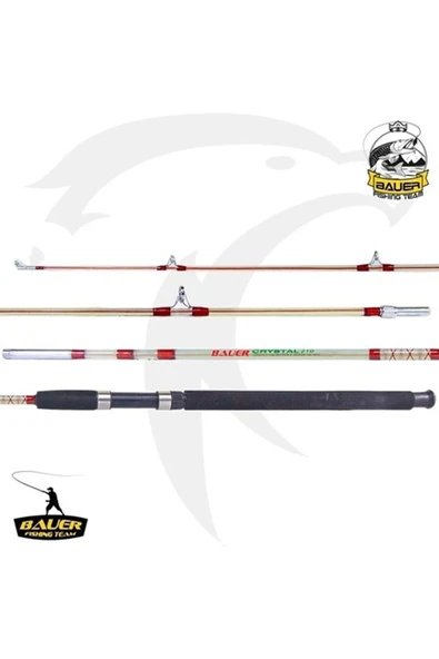 BAUER Crystal Dolgu Şeffaf 270 cm Olta Kamışı - Resim 2
