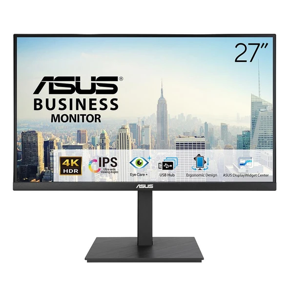 ASUS 27" IPS VA27UQSB 5MS 60Hz HDMI-DP-TYPE-C Pivot Kurumsal Monitör (3840 X 2160) ürün görseli 1