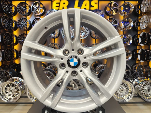 4 Adet BMW ORIJINAL 8*18 5*120 ET34 72.6 SILVER JANT REVİZE EDİLMİŞ (Takım) ürün görseli 1