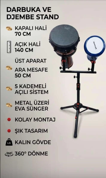 Darbuka djembe standı ürün görseli 1
