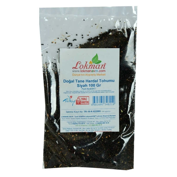 Hardal u Tane Doğal Siyah 100 Gr Paket - Resim 2