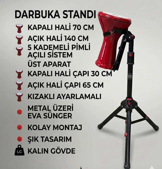 DARBUKA STANDI EKER PERCUSSİON - Resim 2
