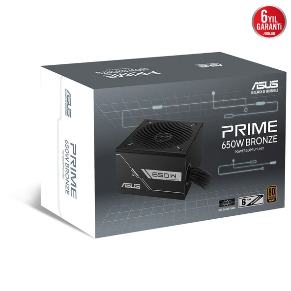 ASUS 650W 80+ BRONZE PRIME-650B Modüler Power Supply - Resim 12