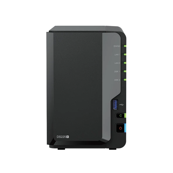 SYNOLOGY 2diskli Celeron QC-2GB RAM-2.5GbE Nas Server DS225 PLUS ürün görseli 1