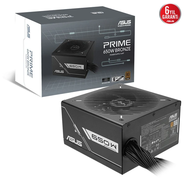 ASUS 650W 80+ BRONZE PRIME-650B Modüler Power Supply ürün görseli 1