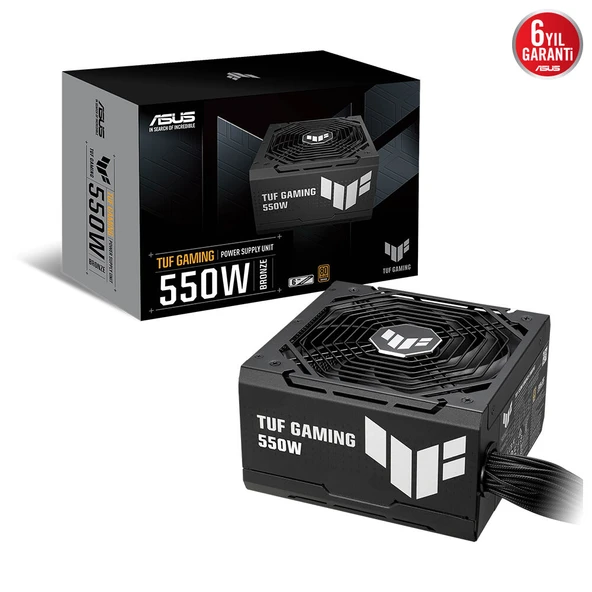 ASUS 550w 80+ Bronze Tuf Gaming 550B Power Supply ürün görseli 1