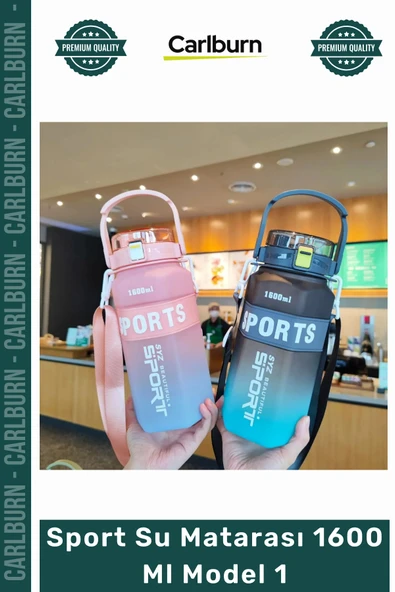 Özel Üretim Tritan BPA İçermeyen Sızdırmaz Sağlıklı Ergonomik Kaliteli Sport Su Matarası 1600 Ml ürün görseli 1
