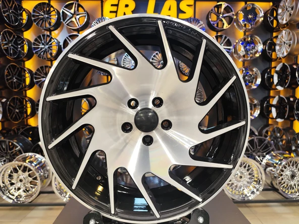 4 Adet BOSS-155 9*18 5*112 ET55 BLACK MACK JANT  (Takım) ürün görseli 1