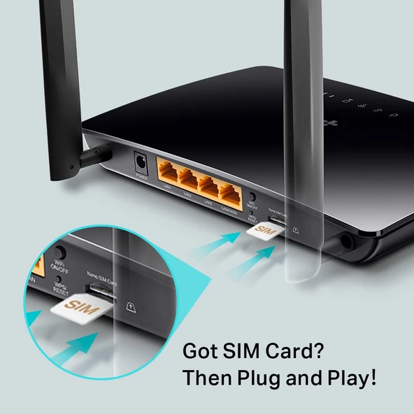 TP-LINK Archer MR400 Dual Band 4G LTE Modem Router - Resim 4
