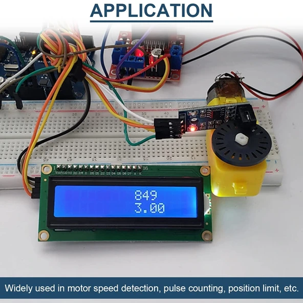 LM393 Kızılötesi Motor Hız Sensör Modülü - Resim 7