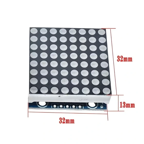 MAX7219 8x8 Dot Matrix Kartı - Peşpeşe Takılabilir - Resim 6