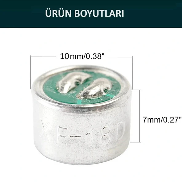 IC-229 Mikrofon Kapsülü 10x7mm 1 Adet - Resim 7