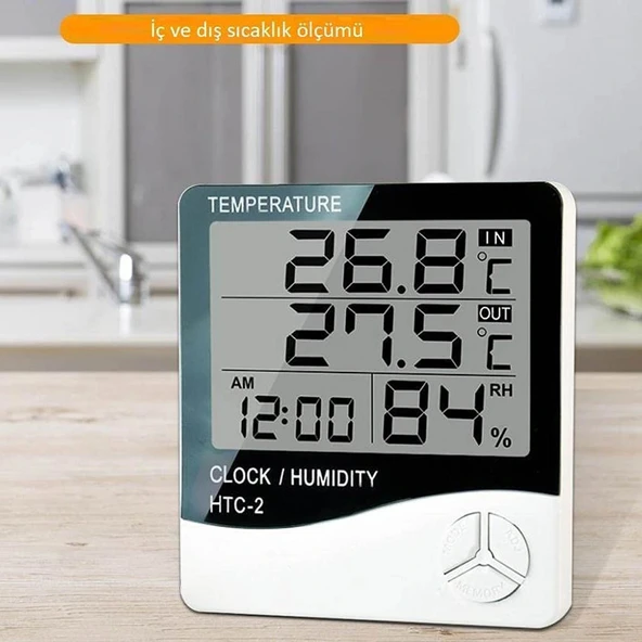 HTC-2 Saatli Nem Ölçer ve Termometre - Resim 6