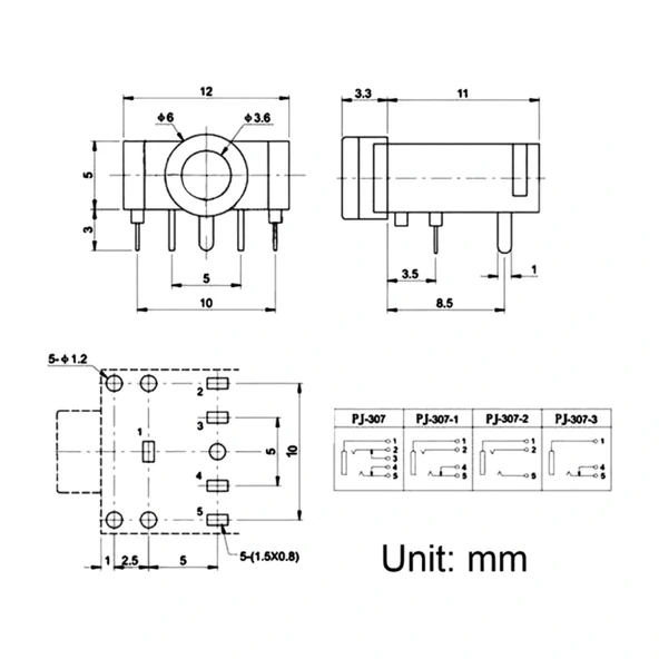 IC-260 Stereo Şase 3.5mm - Resim 3