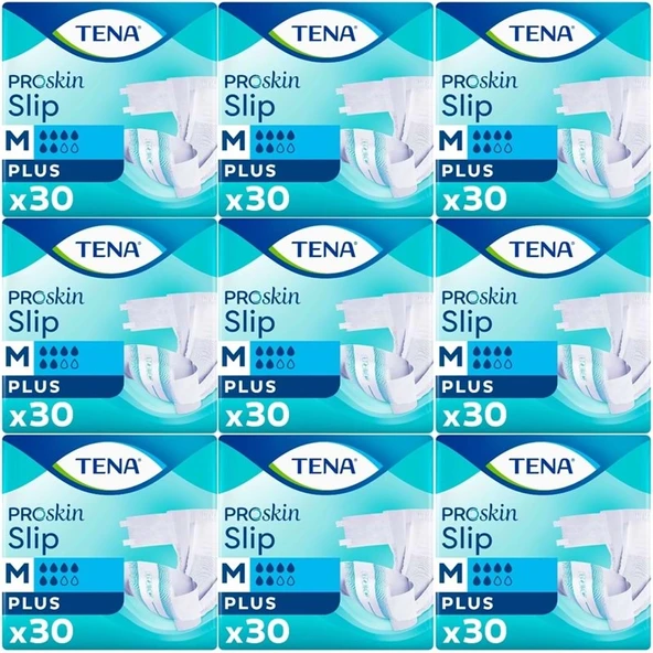 Tena Proskin Slip Plus Bel Bantlı Yetişkin Bezi M - Orta - Medium 270 Adet ürün görseli 1