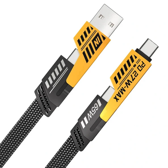 Divex TC-USB to TC-Lightning 65W/PD27W Şarj ve Veri Aktarım Kablosu DC-220 ürün görseli 1
