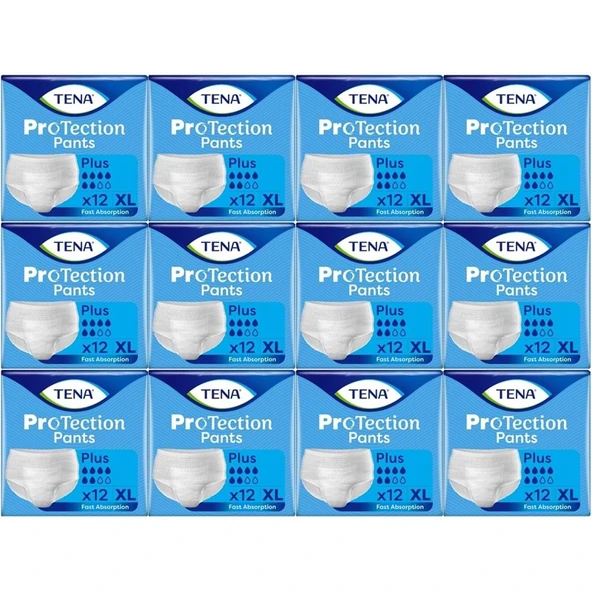 Tena ProTection Pants Plus Emici Külot Yetişkin Bezi XL - Ekstra Büyük - Extra Large 144 Adet ürün görseli 1