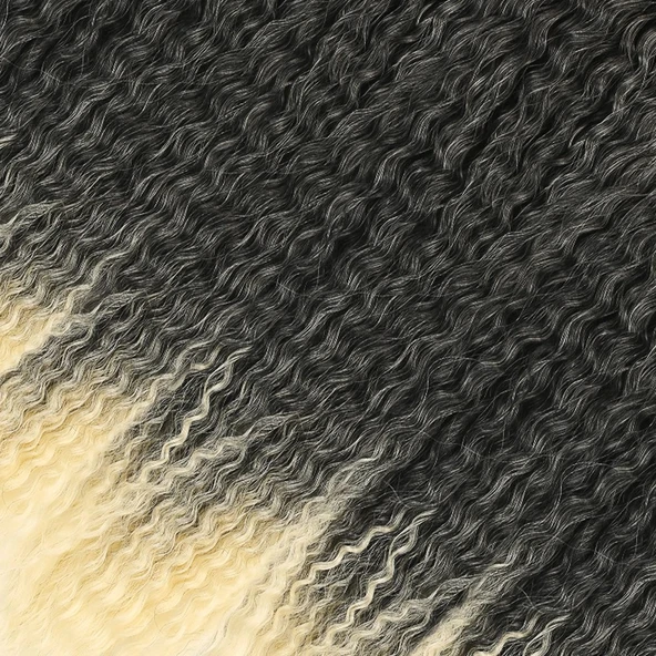 Brazilian Afro Daası  / Siyah / Platin Ombreli ürün görseli 1