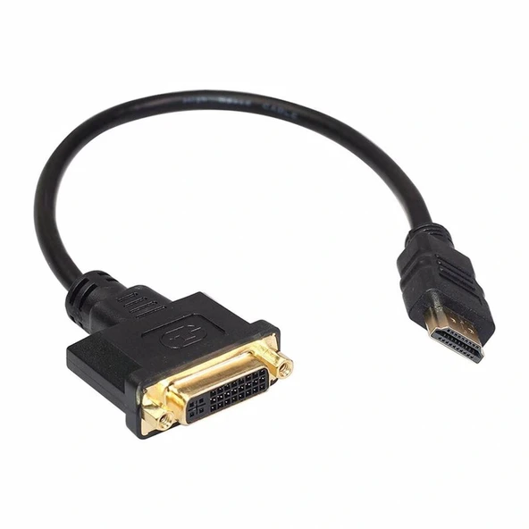 HDMI Erkek to DVI 24+5 Dişi Dönüştürücü Çevirici Adaptör ürün görseli 1