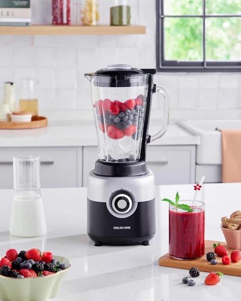 English Home SBL 3001 Cam Sürahi Blender 1750 ml Siyah-Krom ürün görseli 1
