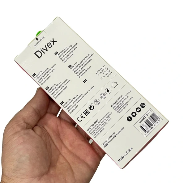 Divex 3.1A Micro USB Hızlı Şarj Data Kablosu 1 metre DC-110 - Resim 3