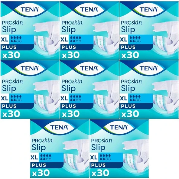Tena Proskin Slip Plus Bel Bantlı Yetişkin Bezi XL - Ekstra Büyük - Extra Large 240 Adet ürün görseli 1