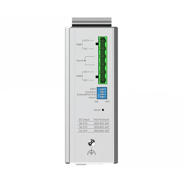 RUIJIE REYEE RG-NIS2100-4GT2SFP-HP 4 PORT 10/100/1000 4 PORT POE+ 2 X SFP 120W RUJIE CLOUD YONETILEBILIR ENDÜSTRİYEL SWI ürün görseli 1