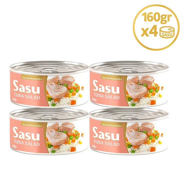 Sasu Basmati Pirinçli Ton Salata 4x160 gr İri Parça ürün görseli 1