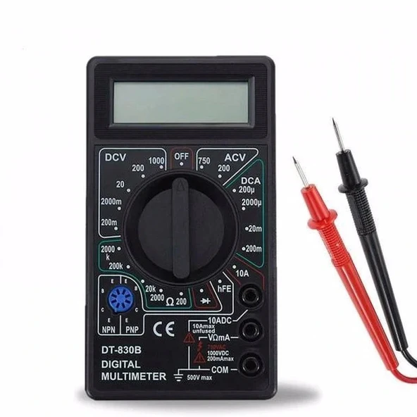DT830B Dijital Ölçü Aleti Multimetre Problu - Resim 3