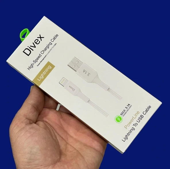 Divex 3.1A Lightning Hızlı Şarj Data Kablosu - Resim 2