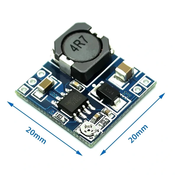 2A Mini Ayarlanabilir DC-DC Voltaj Düşürücü Modül - Resim 7