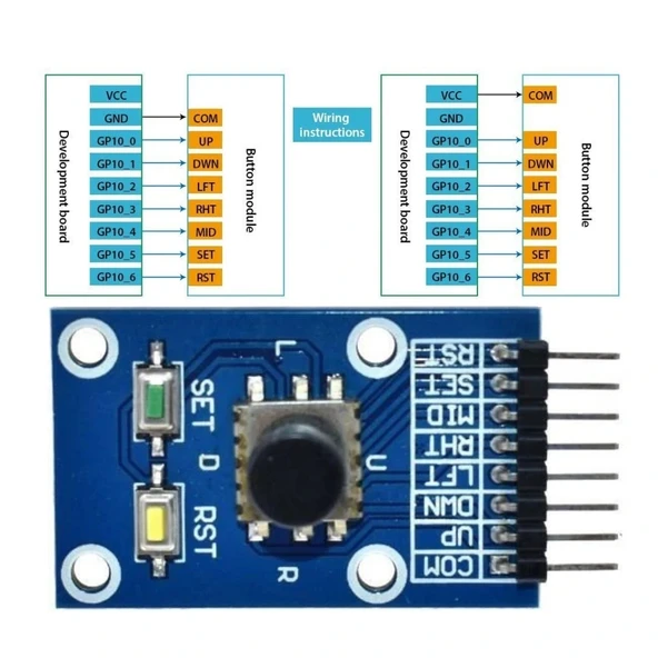 5 Yönlü Navigasyon Joystick Modülü - 5D Joystick Module - Resim 8