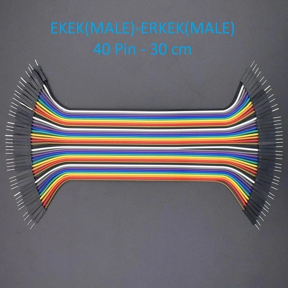 Jumper Kablo Erkek Erkek M2M 40 Pin 30cm ürün görseli 1
