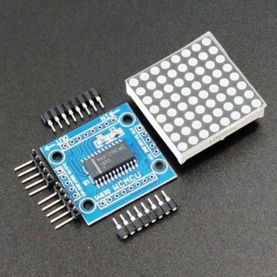 MAX7219 8x8 Dot Matrix Kartı - Peşpeşe Takılabilir - Resim 7