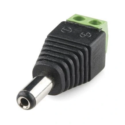 IC-254E Klemens Girişli Erkek DC Barrel Jack 2.1mm ürün görseli 1