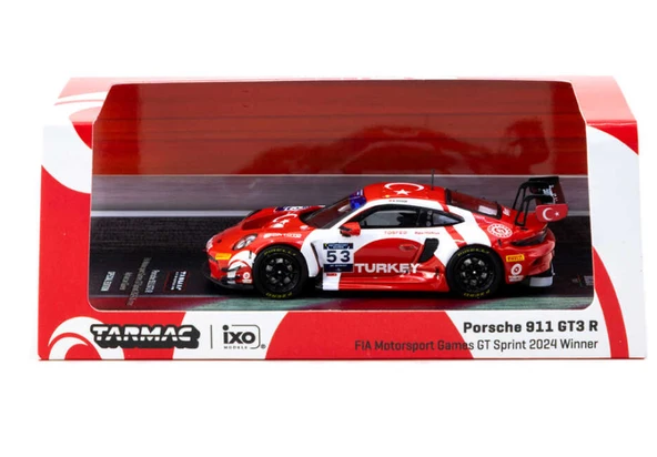 Tarmac Works X Diecast Turkey Porsche 911 GT3 R / FIA Motorsport Games GT Sprint 2024 Winner / Ayhancan Güven ürün görseli 1