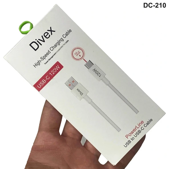 Divex Type-C ( USB-C ) 120W Hızlı Şarj Kablosu DC-210 ürün görseli 1