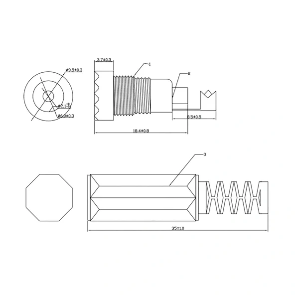 IC-254 DC Jak 2.1mm Seyyar - Resim 3