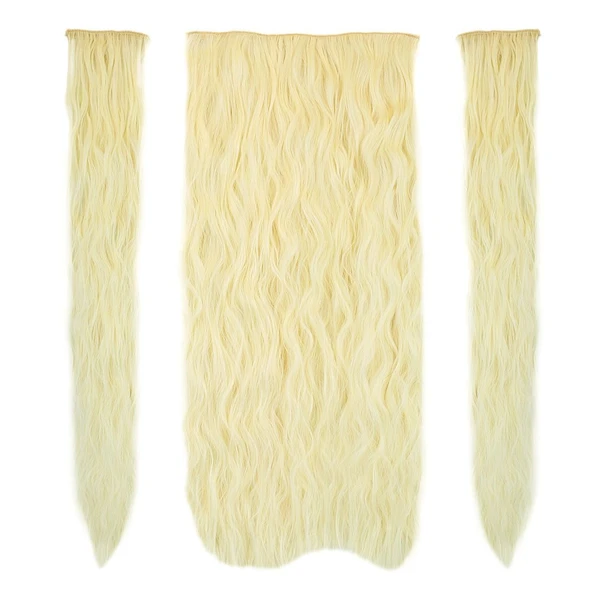 Fiber Sen Kabarık Daalı Yarım Ay + 2 Yan Çıt Çıt / Açık Platin ürün görseli 1