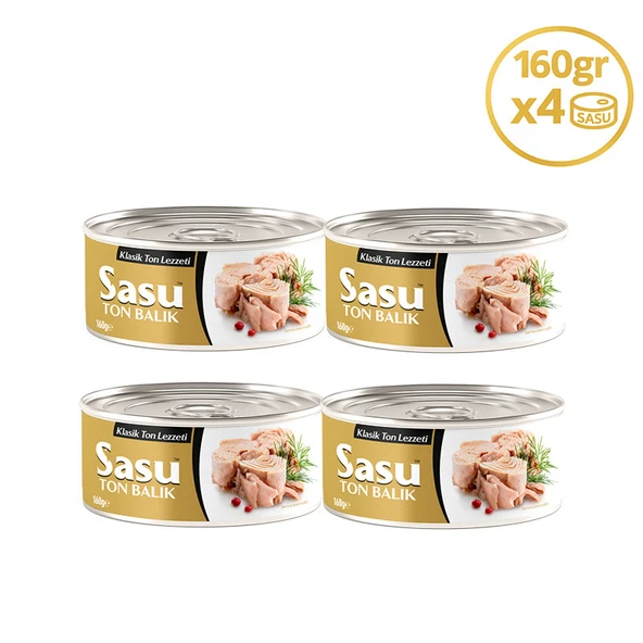 Klasik Ton Balığı 4x160 G Bütün Dilim ürün görseli 1