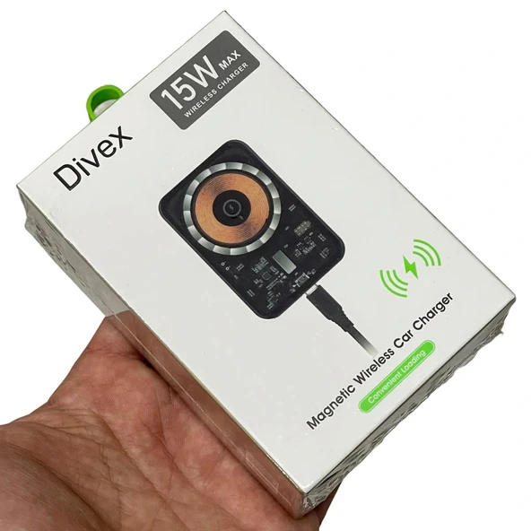 Divex Kablosuz Araç Şarj Cihazı Manyetik Wireless Şarj Aleti DV-352 ürün görseli 1