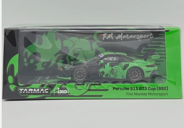 Tarmac Works 1/64 Porsche 911 Gt3 Cup (992) Fire Monkey Motorsport ürün görseli 1