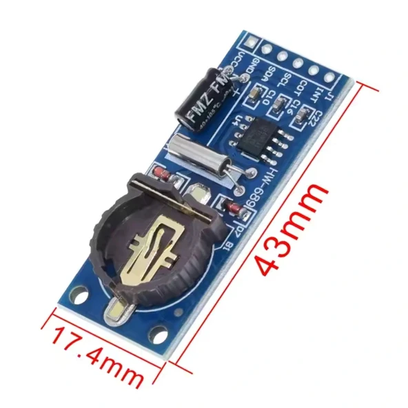 PCF8563 Gerçek Zamanlı Saat (RTC) Modülü - Resim 4
