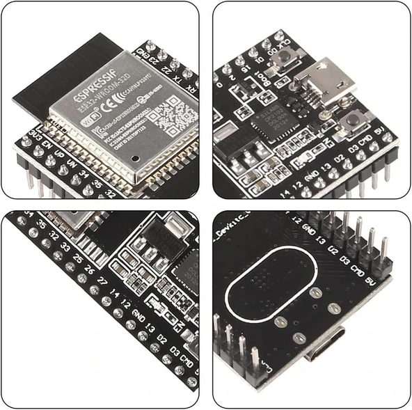ESP32-WROOM-32D Wifi Bluetooth Geliştirme Kartı - Resim 6