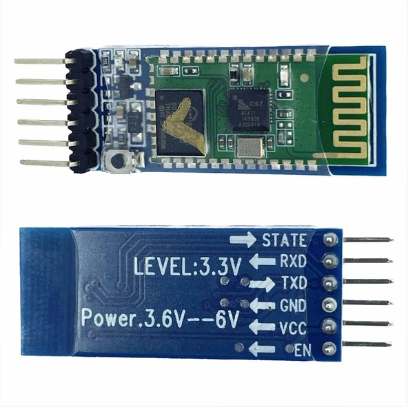 HC05 Bluetooth Serial Modül Kartı 6 Pin Çıkışlı - Resim 2