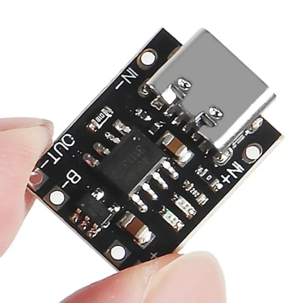 TP4056 Type-C 3.7V Mini Şarj Devresi Korumalı Mod - Resim 2