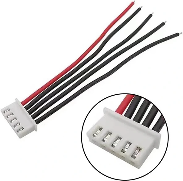 JST-XH 2.54mm 5 Pin 26AWG 20cm Tek Damarlı Dişi Bağlantı Kablosu ürün görseli 1
